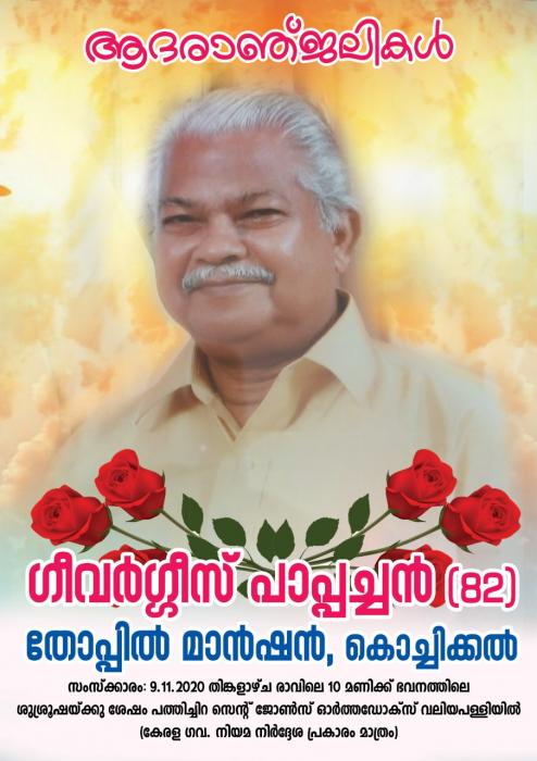 Mr. GEEVARGHESE PAPPACHEN (82 years)